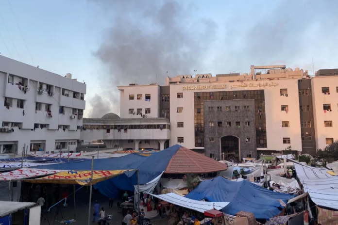 اسرائیلی فوج کے ایک بار پھر اسپتالوں پر حملے، القدس، شفا اور العودہ اسپتال پر بم برسائے