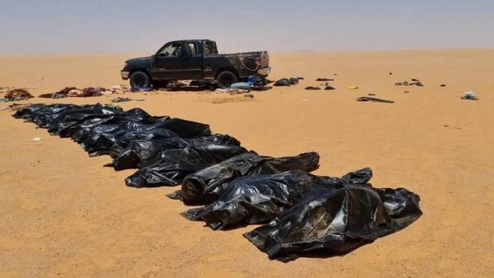لیبیا میں ایک اجتماعی قبر سے 65 تارکین وطن کی لاشیں برآمد: اقوام متحدہ