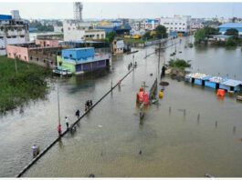چنئی میں شدید بارش سے سیلاب جیسی صورتحال، کئی افراد کی موت