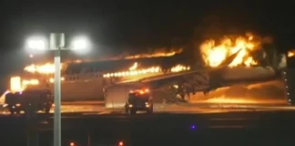 جاپان میں لینڈنگ کے دوران دو طیارے کے آپس میں ٹکرانے سے بڑا حادثہ، کئی کی موت