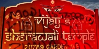 امریکہ میں ہندو مندر پر خالصتانی حامیوں حملہ