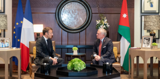 فرانسیسی صدر کی اردن کے شاہ عبداللہ سے ملاقات، غزہ میں جاری جنگ کی صورت حال پر تبادلہ خیال