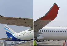کولکاتا ایئرپورٹ پر انڈیگو کا طیارہ ایئر انڈیا ایکسپریس کے طیارے سے ٹکرا گیا، پائلٹس کے خلاف کارروائی