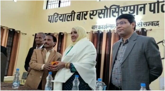 SP MLA Nadira Sultan laid the foundation stone of the Bar Association Library building