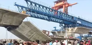 کوسی پر زیر تعمیر پل کا سلیب منہدم،ایک مزدور ہلاک
